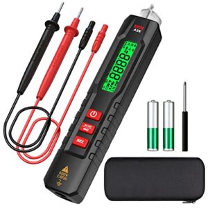 bside voltage tester 3-results display voltage detector, capacitance and diode measurement, non-contact ac electricity sensor pen live/neutral wire check breakpoint locate v-alert tester