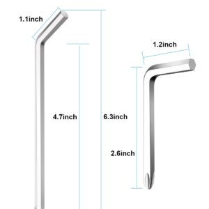 Garbage Disposal Wrench, 2PCS Garbage Disposal Allen Wrench Tool, for Unjam Kitchen Sink Food Garbage Disposal Clogging, SONGTIY