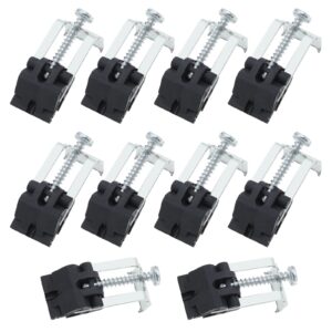 micro traders 10pcs undermount sink clips kitchen sink clips installation repair hardware clips fastener support for kitchen bathroom shower room (hd272)