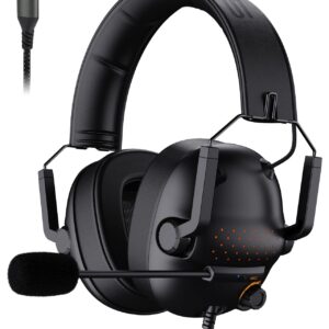 SENZER SG550 USB Folding Gaming Headset for PC, Portable, 7.1 Surround Sound Headset for Computer with Noise Canceling Microphone, for Laptop