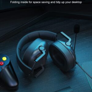 SENZER SG550 USB Folding Gaming Headset for PC, Portable, 7.1 Surround Sound Headset for Computer with Noise Canceling Microphone, for Laptop