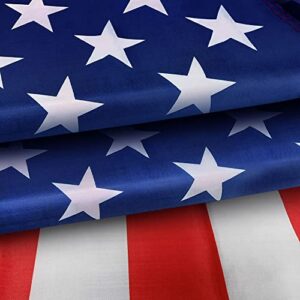 american flag outdoor heavy duty, thickened, us flag, american flag 3x5 ft durable, all weather nylon, uv fade proof, flag outdoor high wind - patriotic decorations, double stitched & brass grommets