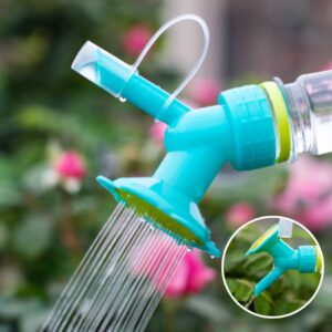 3Pcs Bottle Cap Sprinkler, Plastic Dual Head Bottle Watering Spout, Bottle Watering Spout Bonsai Watering Can for Indoor Seedlings Plant, Garden Tool