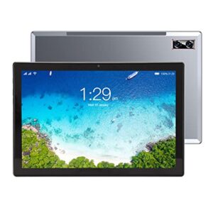 vbestlife tablet pc, 10inch android 10 tablets, 4gb ram 64gb rom, dual card dual standby, 6000mah battery octa core fhd 1280x800 display touchscreen tablets pc(silver gray)