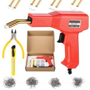 hot stapler plastic welder repair kit multiple types staples suitable for various welding environment with 400 staples