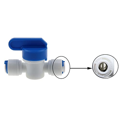 ZZHXSM Water Purifier Connector Accessories 1/4-inch One Way Check Valve and 1/4-inch Check Valve Switch for Water Filtration Systems