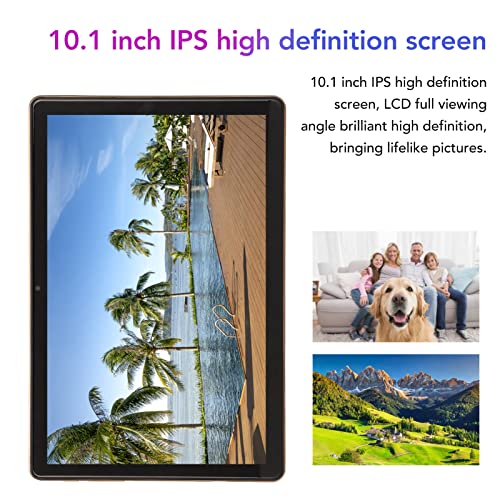 10.1inch IPS HD Screen Tablet PC, Android 11.0 2.0Ghz Octa Core 4G Calling Tablet, 6GB RAM 128GB ROM and Expandable 128GB Memory, 7000mAh Battery, Dual SIM Dual Standby Tablet PC(Orange)