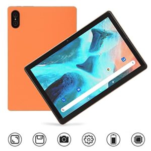 10.1inch IPS HD Screen Tablet PC, Android 11.0 2.0Ghz Octa Core 4G Calling Tablet, 6GB RAM 128GB ROM and Expandable 128GB Memory, 7000mAh Battery, Dual SIM Dual Standby Tablet PC(Orange)