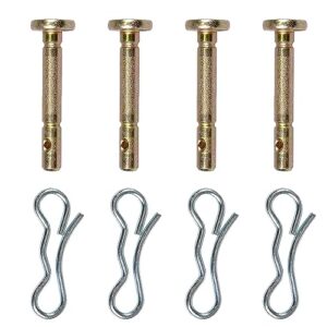 4-pack 738-04124 shear pin and 738-04124 cotter pins for mtd craftsman cub cadet troy-bilt snowblowers 938-04124 738-04124a 194208