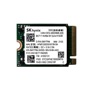skhynix bc711 512gb nvme pcie m.2 2230 30mm solid state drive - hfm512gd3gx013n ba- oem packaging