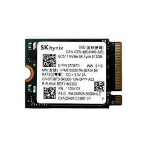 skhynix bc511 512gb nvme pcie m.2 30mm solid state drive - hfm512gdgtni | hfm512gdgtni-82a0a - oem packaging