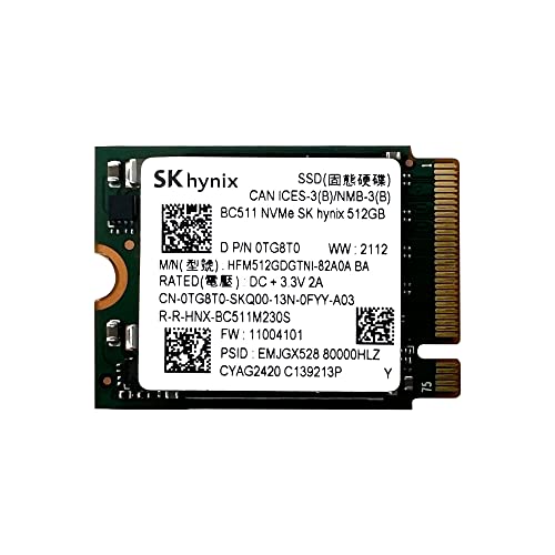 SKHynix BC511 512GB NVMe PCIe M.2 30mm Solid State Drive - HFM512GDGTNI | HFM512GDGTNI-82A0A - OEM Packaging