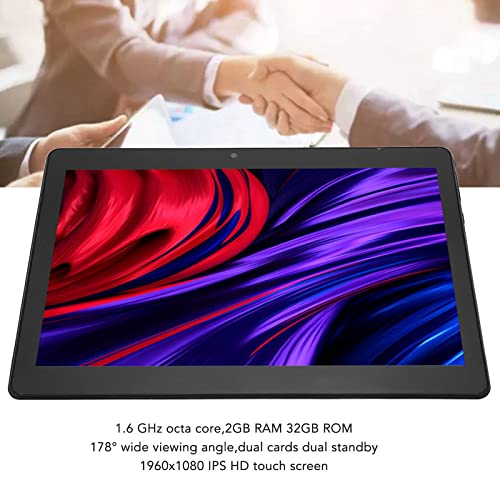 SWOQ Tablet PC, 10 inch 2GB RAM 32GB ROM 178 Wide Viewing Angle Dual Card Dual Standby HD Tablet for Android11 for Gaming Video US Plug