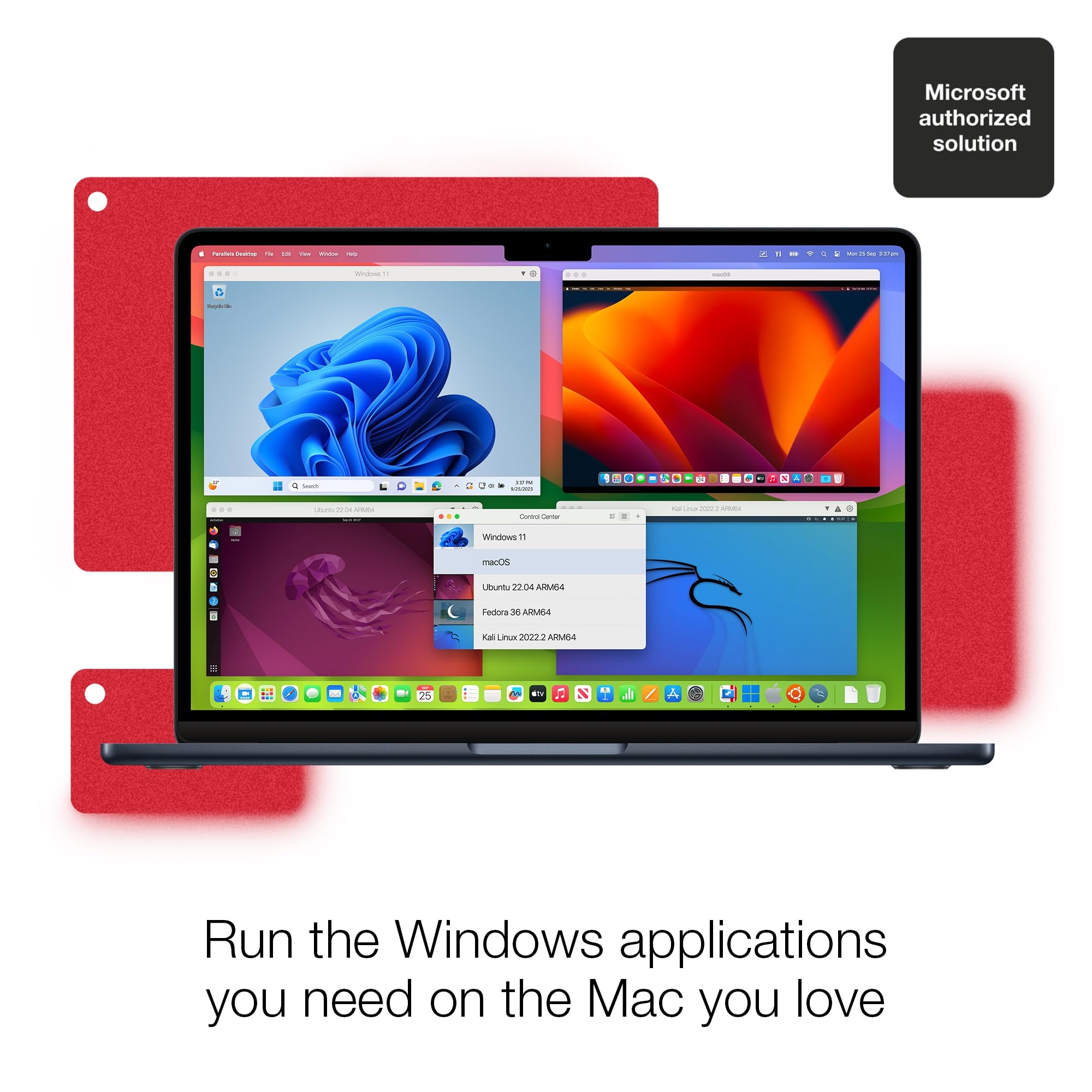 Parallels Desktop 19 for Mac Pro Edition | Run Windows on Mac Virtual Machine Software | Authorized by Microsoft | 1 Year Subscription [Mac Download]