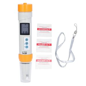 plplaaoo ph meter, 0.1 high accuracy,0-14ph range,digital ph tester pen, portable water quality tester with lanyard,easy to calibrate replacement probe water ph tester fits household drinking,pool