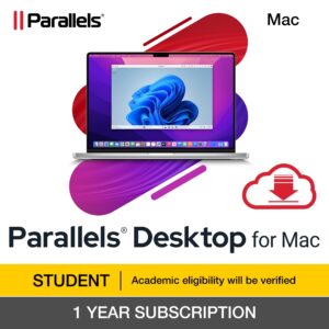 parallels desktop 19 for mac student edition | run windows on mac virtual machine software | authorized by microsoft | 1 year subscription [mac download]