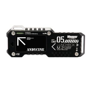 andycine lunchbox v m.2 ssd nvme&sata enclosure m.2 case up to usb 3.1 gen 2 10gbps rtl9210b chips compatible for selected camera,pc, mobile phone and laptop (black color)