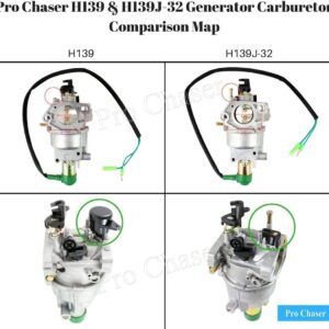 HQParts 16100-190-00 16100-188-00 Carburetor for Eastern Tools ETQ 7000 6700 6000 Watt TG7000 TG6700 TG7000E ETQ6000 TG52T42 ETQ 6950 TG60H12 Generator