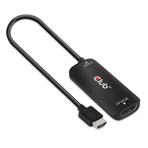 Club 3D CAC-1335 HDMI 2.1 to DisplayPort 1.4 4K120Hz or 8K30Hz M/F Active Adapter