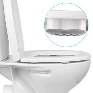 4 PACK Bidet Toilet Seat Bumper, Bidet Attachment for Toilet, Universal Seat Bumper Kit Replacement Bumpers, to Raise Toilet Bumpers Height, Reduce the Noise，Stop the Toilet from Sliding