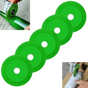 cenven glass cutting disc, 4 inch glass ceramic cutting disc for angle grinder, diamond ultra-thin saw blade for smooth cutting, grinding of glass, jade, crystal, wine bottles, tile (5)