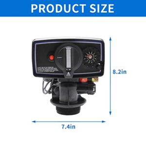 Hoypeyfiy 5600 Water Softener Timer 12-Day Timer Control Valve for 9''-11'' Diameter Water Filter Softener Resin Tank With fine thread