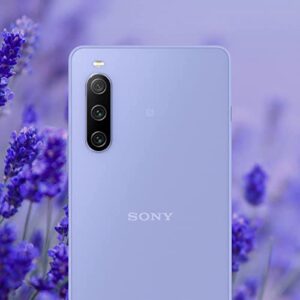 Sony Xperia 10 IV XQ-CC72 5G Dual SIM 128GB 6GB RAM Factory Unlocked (GSM Only | No CDMA - not Compatible with Verizon/Sprint) – Lavender