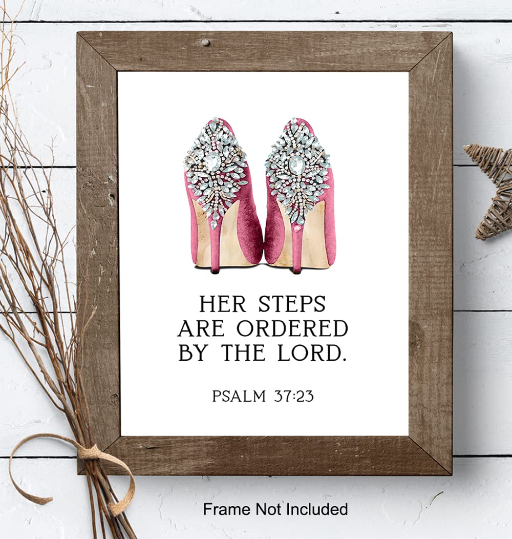 Scripture Wall Art - Glam Religious Bible Verse Wall Art - God Wall Art - Inspirational Quotes - Spiritual Wall Decor - Christian Gift for Women - Faith Wall Art - High Fashion Motivational poster