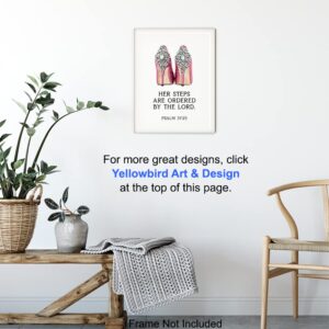 Scripture Wall Art - Glam Religious Bible Verse Wall Art - God Wall Art - Inspirational Quotes - Spiritual Wall Decor - Christian Gift for Women - Faith Wall Art - High Fashion Motivational poster