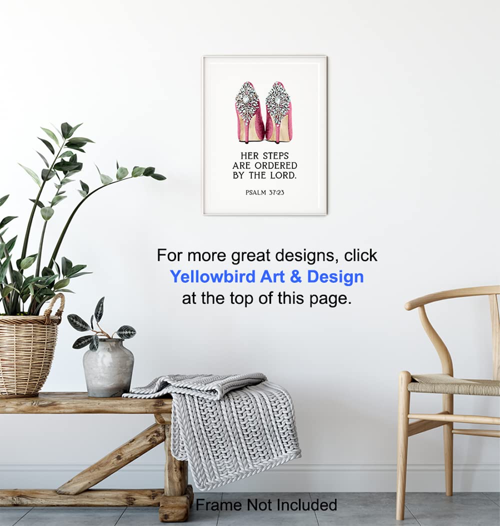 Scripture Wall Art - Glam Religious Bible Verse Wall Art - God Wall Art - Inspirational Quotes - Spiritual Wall Decor - Christian Gift for Women - Faith Wall Art - High Fashion Motivational poster