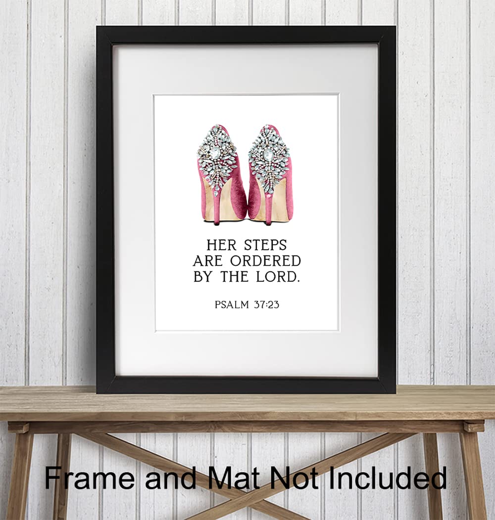 Scripture Wall Art - Glam Religious Bible Verse Wall Art - God Wall Art - Inspirational Quotes - Spiritual Wall Decor - Christian Gift for Women - Faith Wall Art - High Fashion Motivational poster