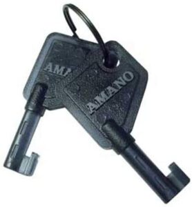 amano oem replacement key (plastic) for series pix-10, 15, 21, 25, 55, 75, 95 ; series tcx-35, 45, 85 & 90.