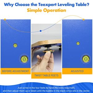 Teexpert Resin Leveling Table for Epoxy Resin, 16''x 12'' Adjustable Epoxy Resin Leveling Board, Multipurpose Self Leveling Resin Crafts Table Resin Accessories Supplies and Acrylic Pouring Tools