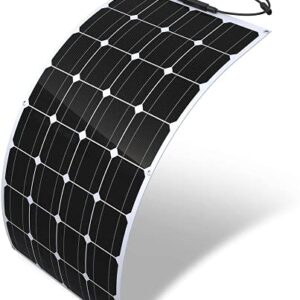 wegoodsun Portable Solar Panel 200w, 18 Volt Solar Battery Charger for Boats, Up to 30 Degree Arc Ultra Thin USB Solar Charger, for RV, Yachts, Tent, Camper Van, Car, Trucks, Trailers