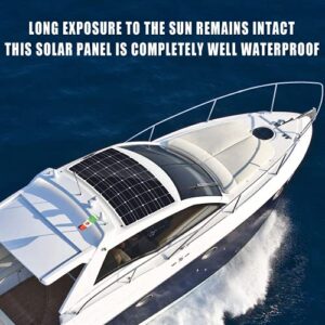 wegoodsun Portable Solar Panel 200w, 18 Volt Solar Battery Charger for Boats, Up to 30 Degree Arc Ultra Thin USB Solar Charger, for RV, Yachts, Tent, Camper Van, Car, Trucks, Trailers