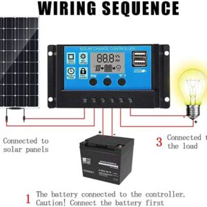 wegoodsun Portable Solar Panel 200w, 18 Volt Solar Battery Charger for Boats, Up to 30 Degree Arc Ultra Thin USB Solar Charger, for RV, Yachts, Tent, Camper Van, Car, Trucks, Trailers