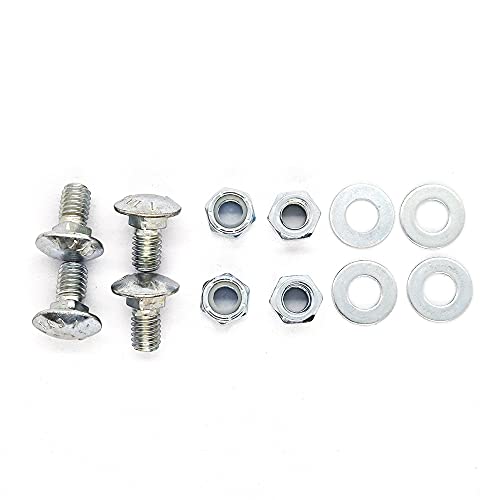 Pack of 4 784-5581A-0637 790-00120-0637 Carriage Bolts Nuts Replacement MTD Shave Plate Scraper Bar 784-5581A (5/16-18) 5/8"