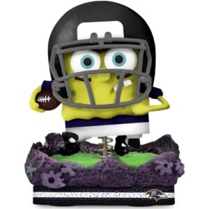 spongebob squarepants baltimore ravens gridiron great bobblehead nfl