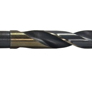 Drill America 5/8" Bridge/Construction Reamer with 1/2" Shank, DWR Series & KFDRSD9/16 9/16" Reduced Shank High Speed Steel Black & Gold KFD Drill Bit with 1/2" Shank, KFD Series