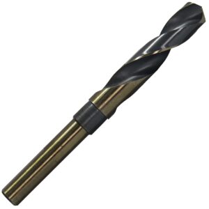 Drill America 5/8" Bridge/Construction Reamer with 1/2" Shank, DWR Series & KFDRSD9/16 9/16" Reduced Shank High Speed Steel Black & Gold KFD Drill Bit with 1/2" Shank, KFD Series