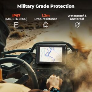 MUNBYN Rugged Android Tablet, 8" Heavy Duty Tablet Android 10, 700 nits Sunshine Readable, Military Waterproof Outdoors Industrial Tablet, IP67 MIL-STD-810G Handheld PC for Construction Marine Drone