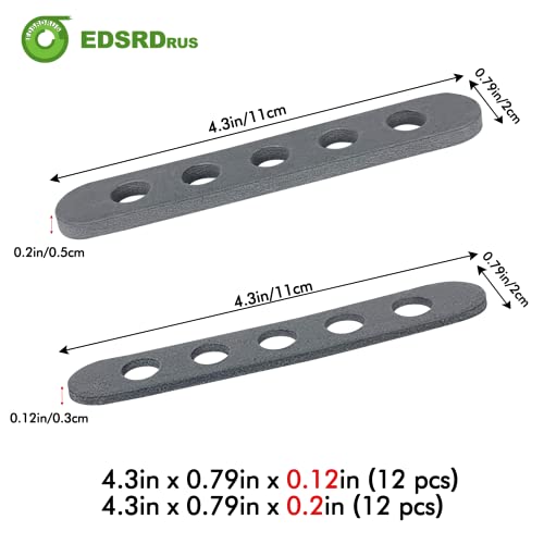 EDSRDRUS 24 Pcs Hat Size Reducer 0.12&0.20 Inch Breathable Thick Hat Tape Skin-Friendly Foam Hat Filler for Hat Cap, Fedoras, Baseball Cap, Cowboy, Western