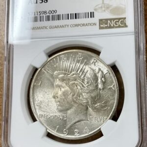 1924 S Peace Dollar $1 NGC AU-58