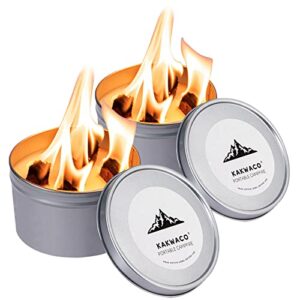 2 pack portable campfire, portable fire pit for camping, 3-5 hours of burn time campfire in a can for picnics, cooking and party, ideal white elephant gifts for adults