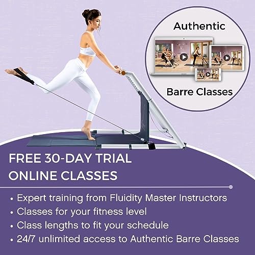 New! The Original Fluidity Barre + Bungee/Collar Kit + Tablet/Phone Holder + Free 30-Day Barre Online Classes Bundle