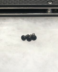 black stainless torx screws for spyderco smock knife pocket clip - 3pcs