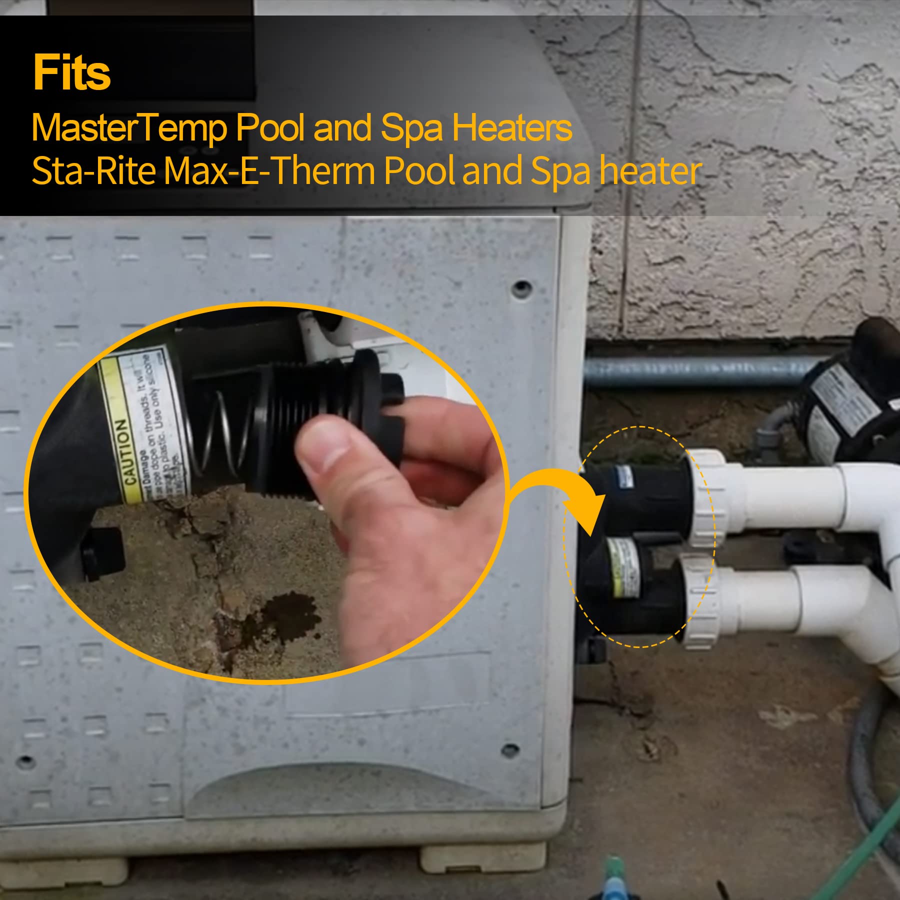 Thermal Regulator Compatible with MasterTemp and Sta-Rite Pool Spa Heaters, and All SR200 SR333 SR400 Models, Replace# 77707-0010, 38000-0007S