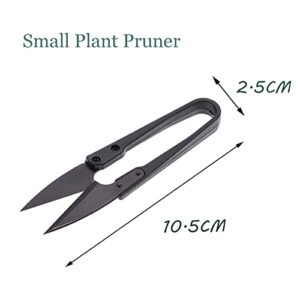 JINJIAN Bonsai Pruning Scissors 6PCS - Small Pruner Shears Bud Leaves Trimmer Garden Shears for Plants, Gardening Clippers for Flower Bonsai Trimming Pruners Trimmers Secateurs(BLACK)