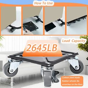 Furniture Mover Dolly with 4 Wheels, Furniture Lifter-Heavy Duty 1100 LB Load Capacity for Safe Moving Heavy Furniture, 360° Wheels and Non-Slip Mat Mover Tool Set for Refrigerator, Sofa, Cabinet