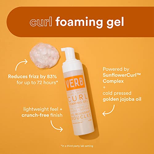 VERB Curl Defining Foaming Gel for Frizz Control and Hydration, 6.7 fl oz